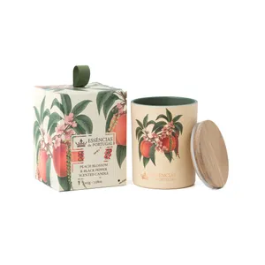 Žvakė Botanic Peach&Pepper, su dangteliu, D 18 cm, H 13 cm, vnt
