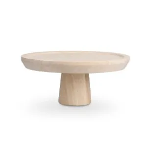 Padėklas Rural Mango, ant kojelės, medis, D 22 cm, H 10 cm, vnt
