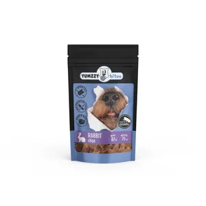 Triušienos kąsneliai YUMZZYBITES, šunims, 75g