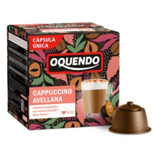 Kavos kapsulės OQUENDO, CAPPUCCINO Hazelnut, 12 vnt