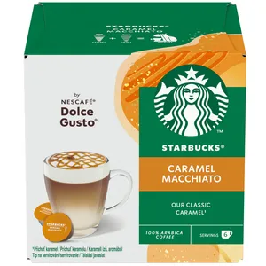 Kavos kapsulės STARBUCKS, Dolce Gusto Caramel Macchiato, 6+6 vnt, 127,8g