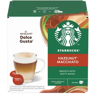 Kavos kapsulės STARBUCKS, Dolce Gusto Hazelnut Macchiato, 6+6 vnt, 123 g