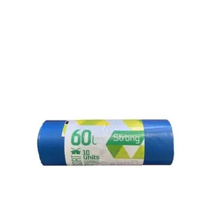 Šiukšlių maišai, SORTEX, 60 l, 30 mk, 60 x 75 cm, mėlyni, 10 vnt.
