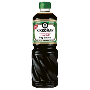 Sojų padažas KIKKOMAN, sumažinto druskos kiekio, 975 ml