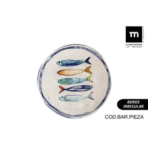 Lėkštė Peixe, keramika, D 20 cm, vnt