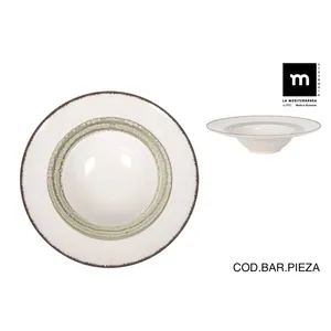 Lėkštė Occhio, gili, plačiu krašteliu, keramika, D 28 cm, vnt