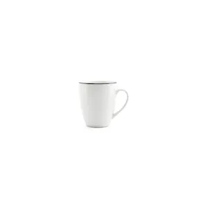 Puodelis Basic Black, porcelianas 380 ml, H 10,5 cm, D 9 cm, vnt
