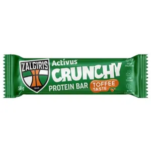 Baltyminis batonėlis ACTIVUS&ŽALGIRIS irisų skonio, glaistytas šokoladu, 50g.