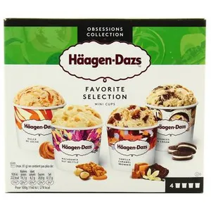 Ledų rinkinys HAAGEN DAZS Favorite Selection, 4x95ml