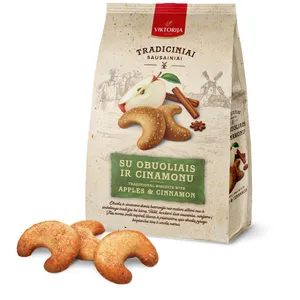 Sausainiai SU OBUOLIAIS IR CINAMONU, 250 g