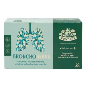 Žolelių arbata ŽOLYNĖLIS Bronhoherba, 20 x 1,5g