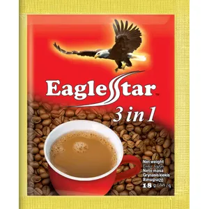 Tirpios kavos gėrimas EAGLE STAR Coffee 3in1, 18g x 50 vnt.