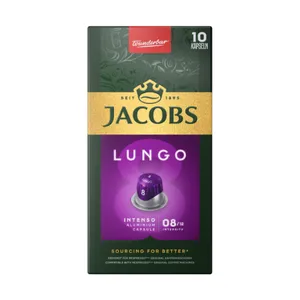 Kavos kapsulės JACOBS Lungo 8 Intenso, 10x52g