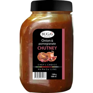 Svogūnų ir granatų čatnis BUGA's, 1,3 kg