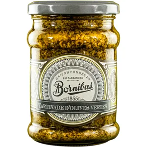 Žaliųjų alyvuogių užtepėlė BORNIBUS, 250 g