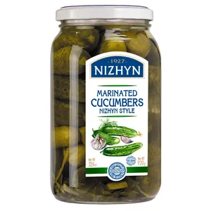 Marinuoti agurkėliai NEZHIN, 920 g / 460 g