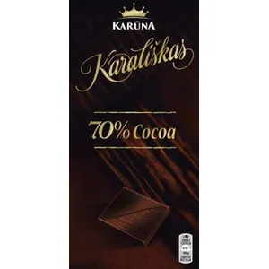 KARALIŠKAS šokoladas, 70%, 100 g