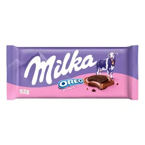 Šokoladas MILKA, Oreo Strawberry, 92 g