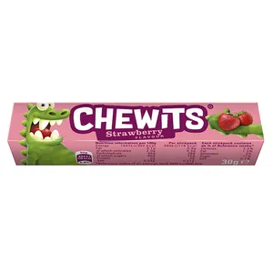Braškių kramtomieji saldainiai, CHEWITS, 29g