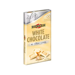 Baltasis šokoladas, be pridėtinio cukraus, 75 g