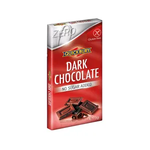 Juodasis šokoladas, be pridėtinio cukraus, 75g