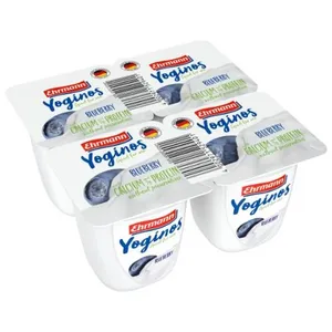 Jogurtas YOGINOS, su mėlynėmis, 0,1%, 4x100 g