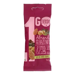 Riešutų, sėklų, dž. datulių mišinys 1GO, 50g