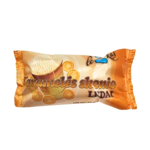 Karamelės skonio ledai LE2KAS, vafliniame puodelyje, 5%,120 ml/65 g