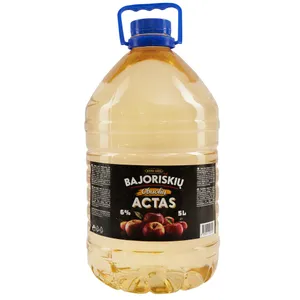 Obuolių actas BAJORIŠKIŲ, 6%, 5 l,  PET