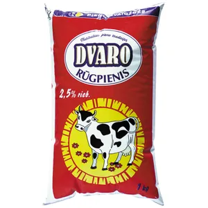 DVARO rūgpienis, 2,5%, plėvelėje, 0,9 kg