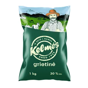 Grietinė KELMĖS, 30% riebumo, 1 kg, maišelis