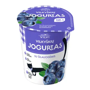 Jogurtas VILVI, su šilauogėmis, 3,5 % rieb., 350g