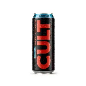 Energinis gėrimas CULT,  Zero Sugar, 0,5 l