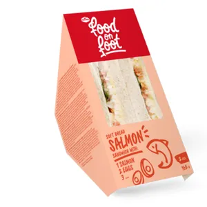 Sumuštinis Soft Bread, su lašiša ir kiaušiniais, 165g