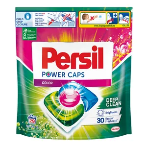 Skalbimo kapsulės PERSIL POWER CAPS Color, 29 skalbimai, 29 vnt.