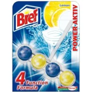 WC valiklis - gaiviklis BREF Power Aktiv Lemon, 50 g