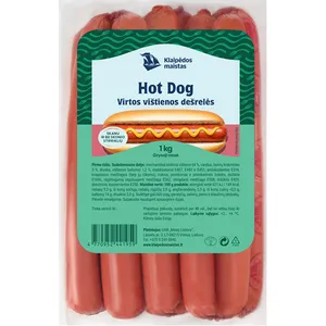Virtos vištienos dešrelės HOTDOG, 1 kg