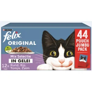 Konservuotas ėdalas katėms FELIX Mixed Selection, 44x85g