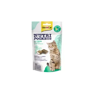 Skanėstai katėms, GIMCAT NUTRI POCKETS, su katžole ir multivitaminais 60g