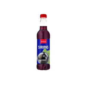 Sirupas RASA juodųjų serbentų skonio, 0,5 l