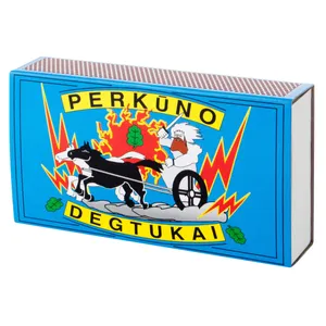 Degtukai  Perkūnas, uždegimo paviršius taškuotas, L 5 cm,  10 vnt(pak)