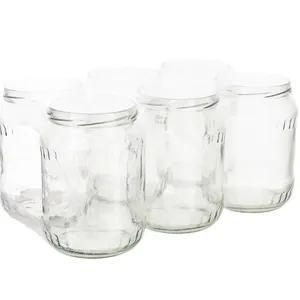 Stiklainis, TO, be dangtelio, 0,72 l, D 8,2 cm, 6 vnt