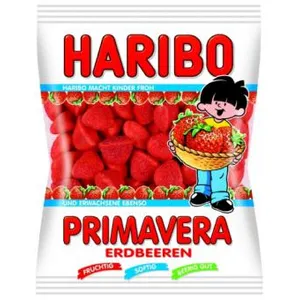 Guminukai HARIBO, Primavera, Erdbeeren, 100g