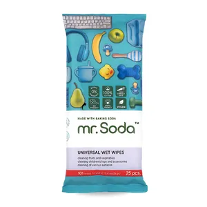 Drėgnos servetėlės MR.SODA universalios, 25vnt