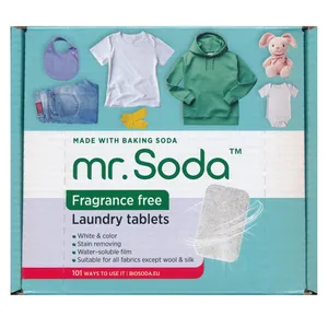 Bekvapės skalbinių tabletės MR. SODA, su soda, 30 vnt.