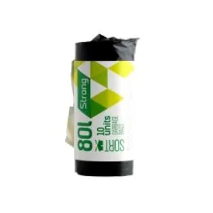 Šiukšlių maišai SORTEX, 80 l, 30 mk, 10 vnt.