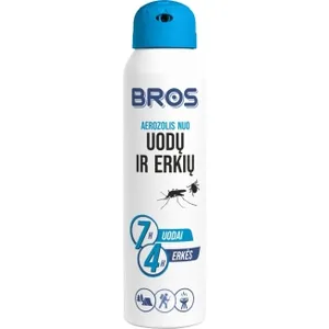 Aerozolis BROS, uodų ir erkių atbaidymui, 90 ml