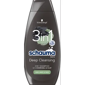 Šampūnas SCHAUMA MEN 3 in 1 Charcoal & Clay, 400ml