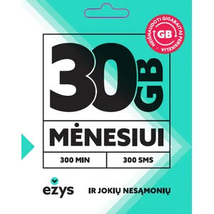 EŽYS pakuotė 30 GB mėnesiui
