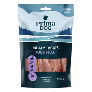 Skanukas šunims PrimaDog, antienos filė, 100 g